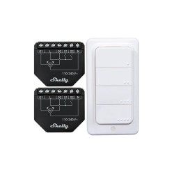 Sada 2 ovládačov žalúzií/záclon SHELLY Shutter + 4 tlačidlá BLU RC WiFi