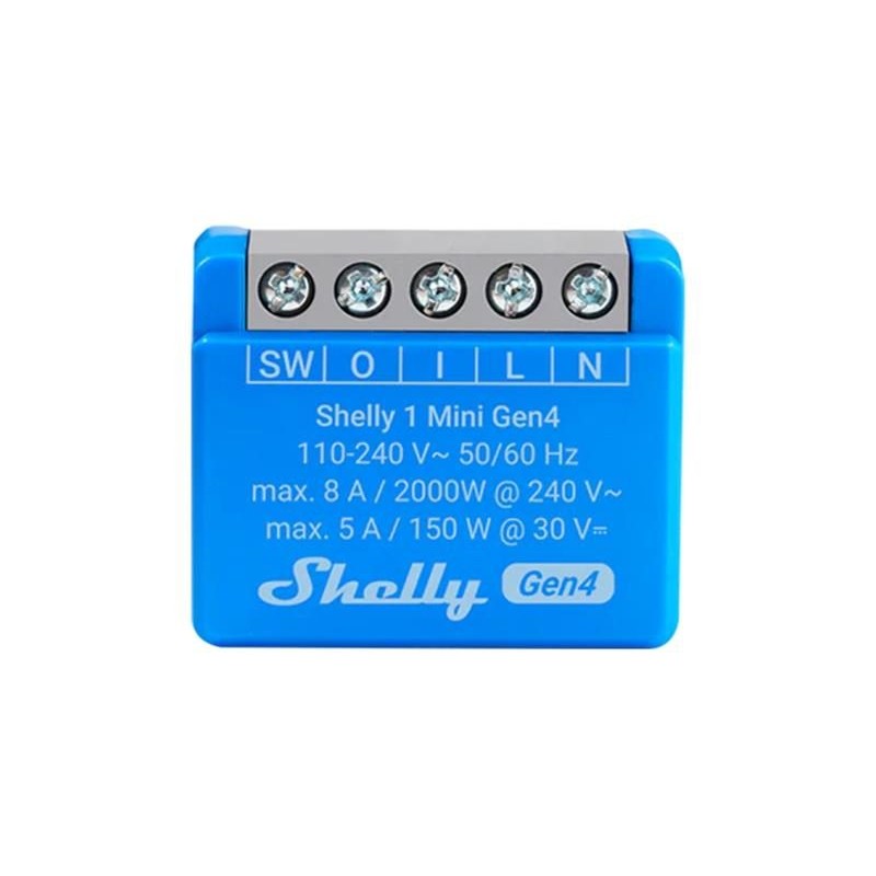 Smart Switch SHELLY 1 Mini Gen4 WiFi Zigbee Bluetooth Matter