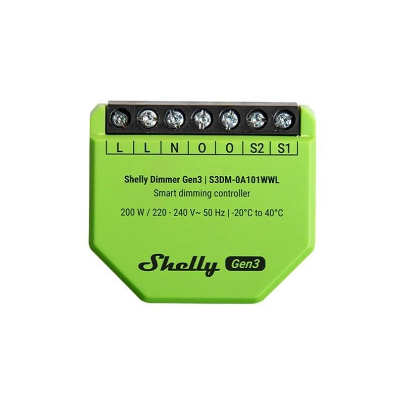 Smart ovládač osvetlenia SHELLY Dimmer Gen3 WiFi