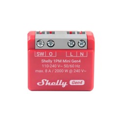 Smart Switch SHELLY 1PM Mini Gen4 WiFi Zigbee Bluetooth Matter