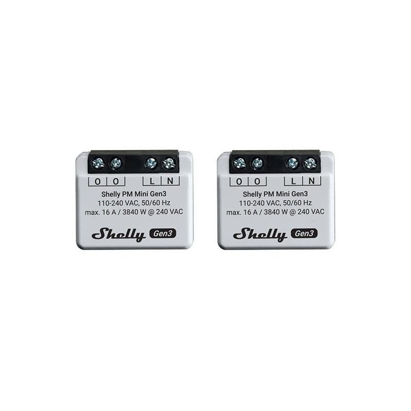 Smart merač spotreby SHELLY PM Mini Gen3 WiFi 2ks