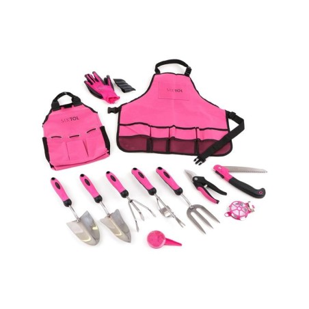 Súprava záhradného náradia SIXTOL GARDEN PINK 12 12ks