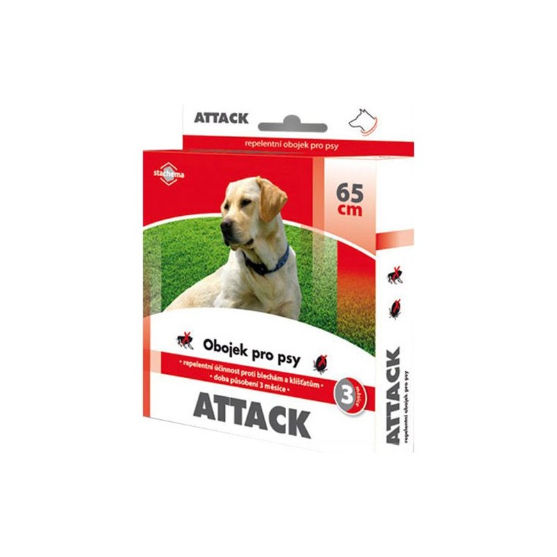 Antiparazitný obojok pre psov STACHEMA Attack 65cm