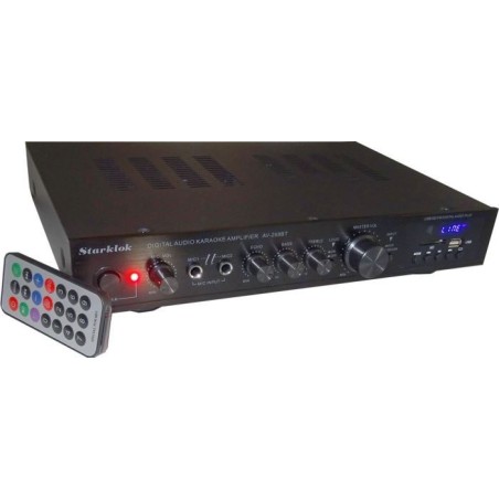 Zosilňovač 5.0, rádio, bluetooth, prehrávač MP3, Starklok AV-298BT čierny
