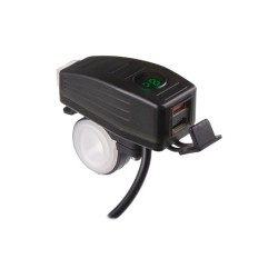 Nabíjačka USB STU 34707 s voltmetrom na motocykel