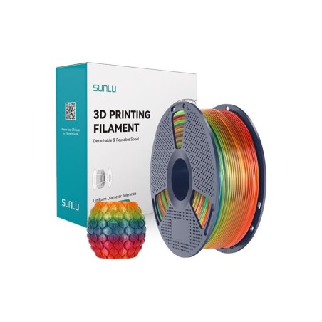 Filament SUNLU PLA Transparent 01 1kg Rainbow 1,75mm