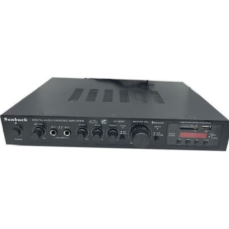 Zosilňovač 5.0, rádio, bluetooth, prehrávač MP3, Sunbuck AV-298BT čierny