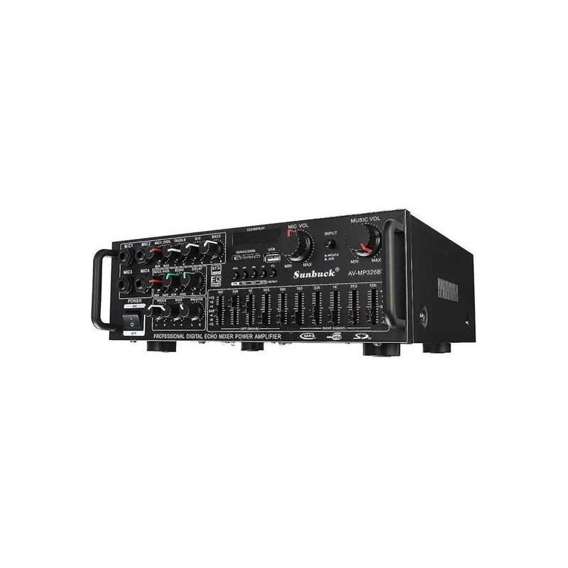 Zosilňovač, rádio, bluetooth, prehrávač MP3 Sunbuck AV-MP326BT