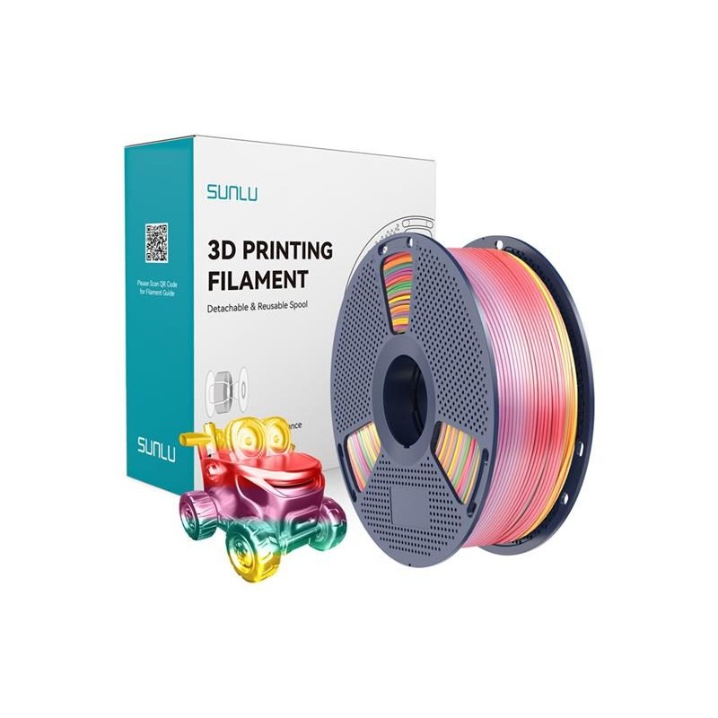 Filament SUNLU PLA+ Silk 01 1kg Rainbow 1,75mm