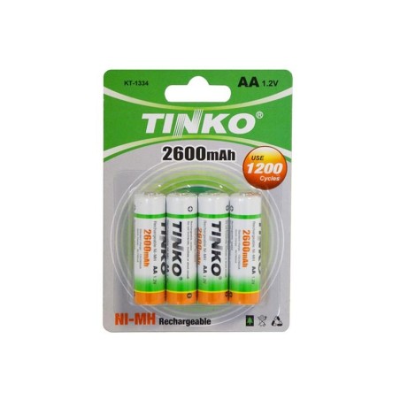 Batéria AA (R6) nabíjacia 1,2V/2600mAh TINKO NiMH 4ks