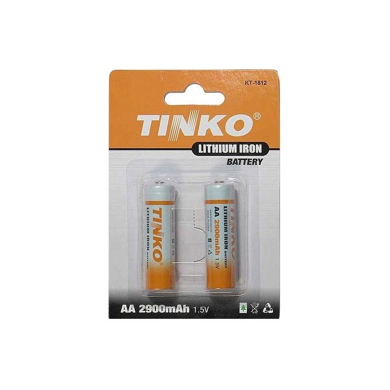 Batérie lítiová AA R6 1,5V/2900mAh TINKO 2ks