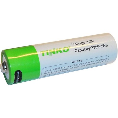 Batéria AA (R6) nabíjateľná cez USB-C 1,5V/1600mAh TINKO