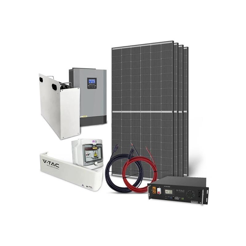 TRINA 1820Wp ostrovná solárna súprava, LiFePO4 VTAC 51,2V 100Ah, menič 48V/230VAC 5500W