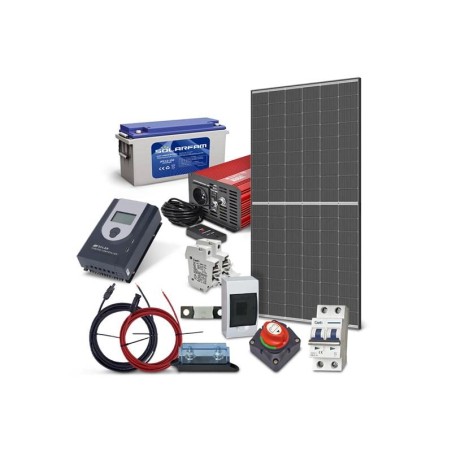 Solárny ostrovný set TRINA 455Wp, olovená batéria 150Ah, striedač 230VAC 1000W