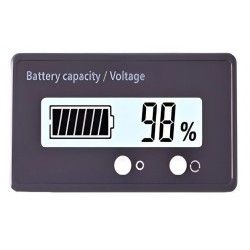 Voltmeter a indikátor kapacity batérie 12-84V Zelená