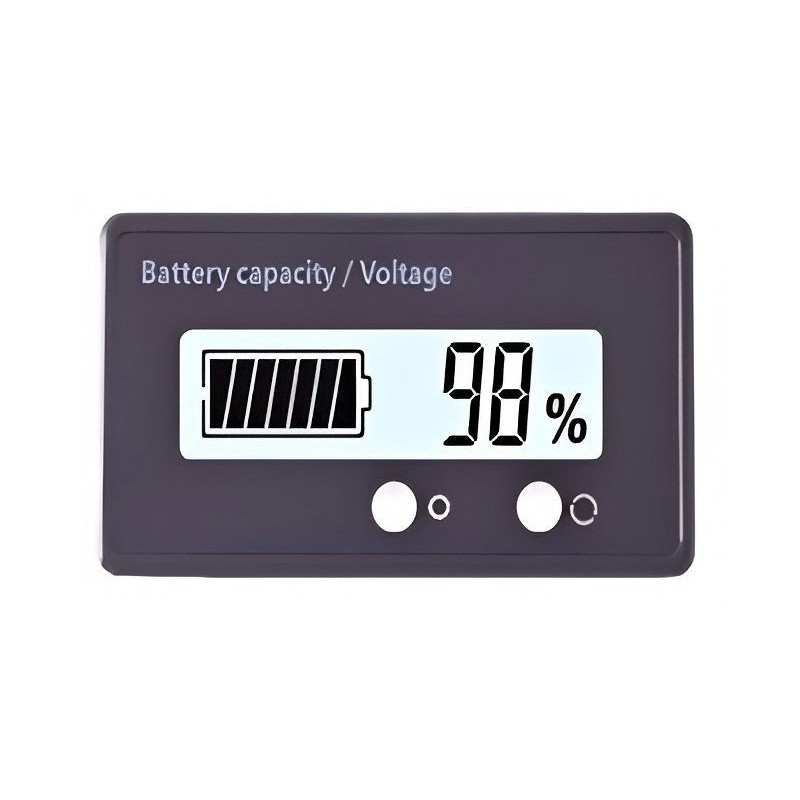 Voltmeter a indikátor kapacity batérie 12-84V Zelená