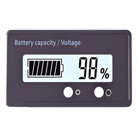 Voltmeter a indikátor kapacity batérie 12-84V Zelená