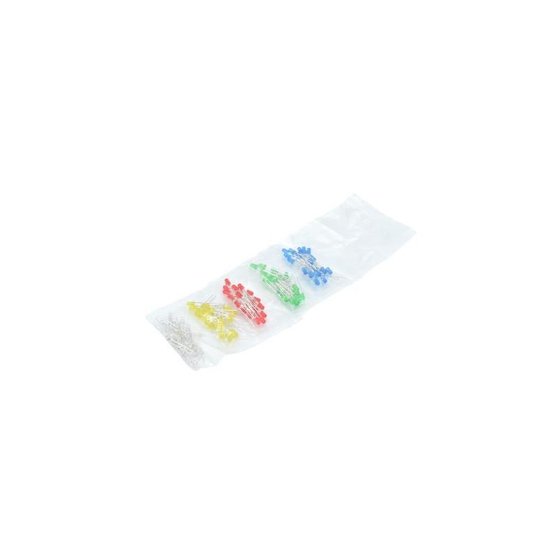 Sada LED 3mm 100ks - 5 farieb