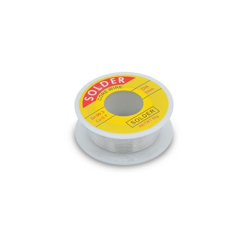 Cín 1.0mm 50g 99,3%Sn 0,7%Cu + tavidlo 2%