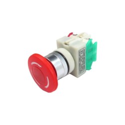 Havarijné tlačidlo červené LAY37 6A 250V OFF-ON/ON-OFF