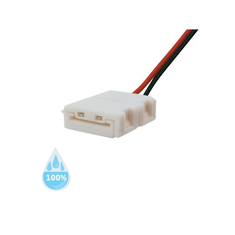 Konektor nepájivý pre LED pásiky 3528 30,60LED/m o šírke 8mm s vodičom, vodeodolný IP68