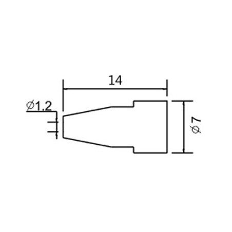 Hrot N5-7/ZD553 pr.1.2mm (ZD-8915)