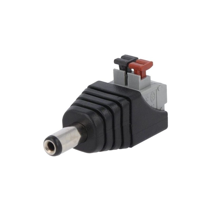 Konektor DC 2,1mm svorka s pružinou