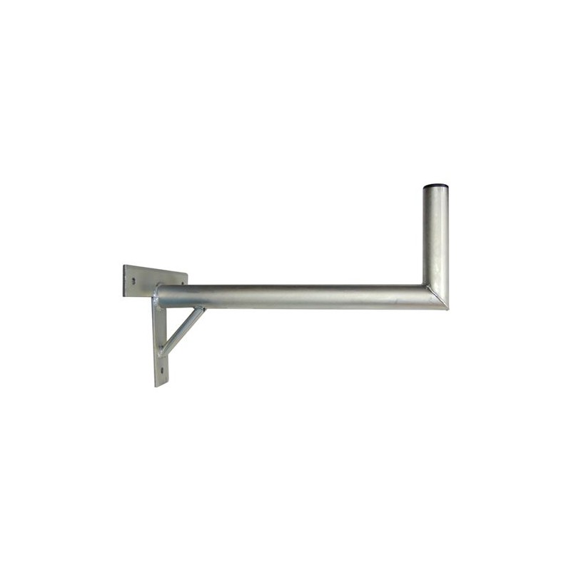 Anténní držák 60cm na zeď se vzpěrou, trubka 42/2mm, výška 16cm