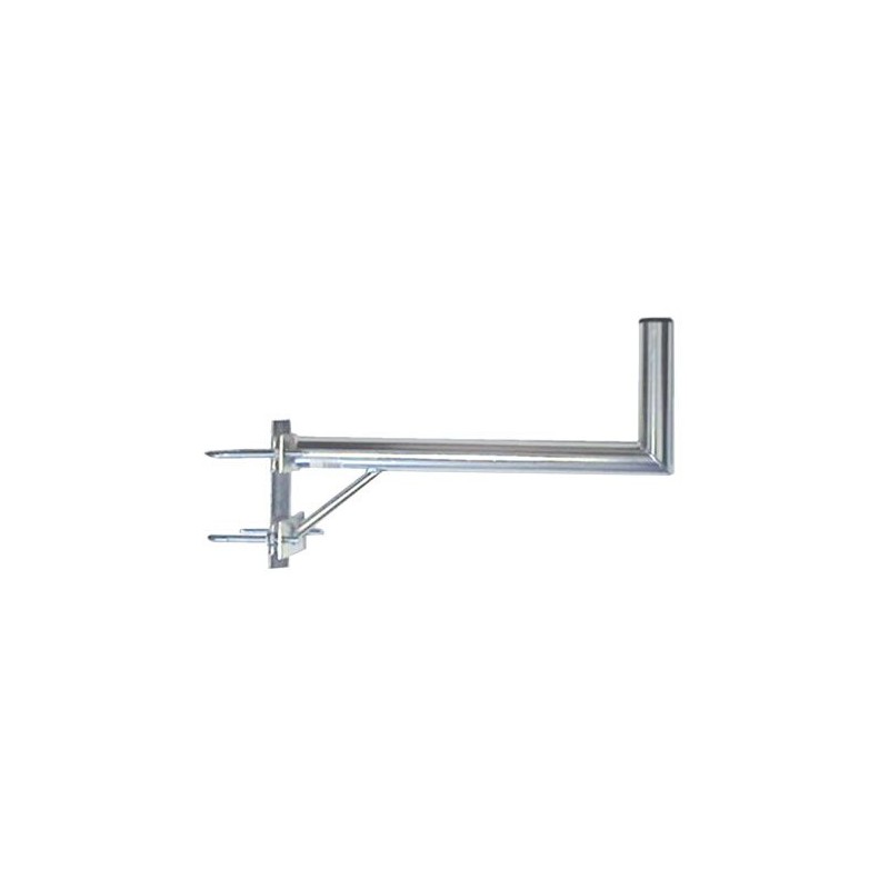 Anténny držiak 50 na stožiar s vinklom a dvoma trmeňmi priemer 42mm výška 16cm