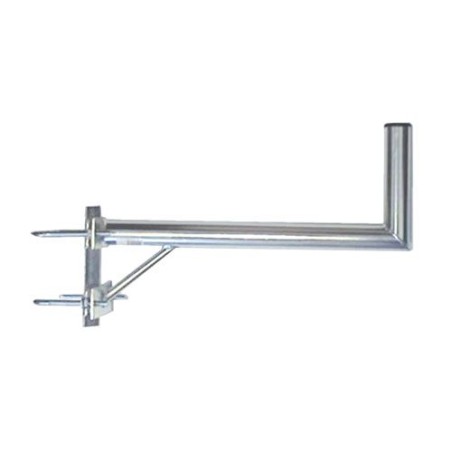 Anténny držiak 50 na stožiar s vinklom a dvoma trmeňmi priemer 42mm výška 16cm