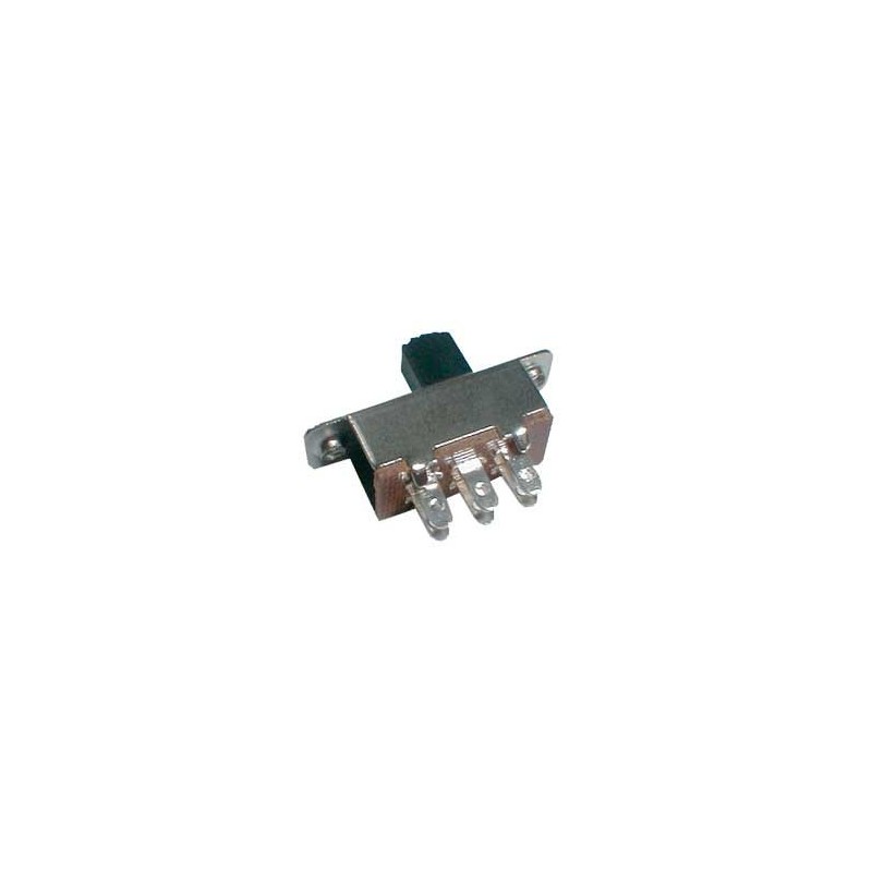 Prepínač šupátkový-stredný 2pol./6pin ON-ON (12V)
