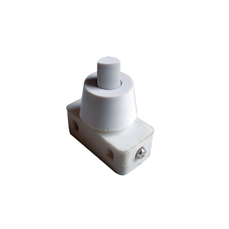 Prepínač tlačidlo okrúhle typ-1 ON-OFF 250V/1A biele
