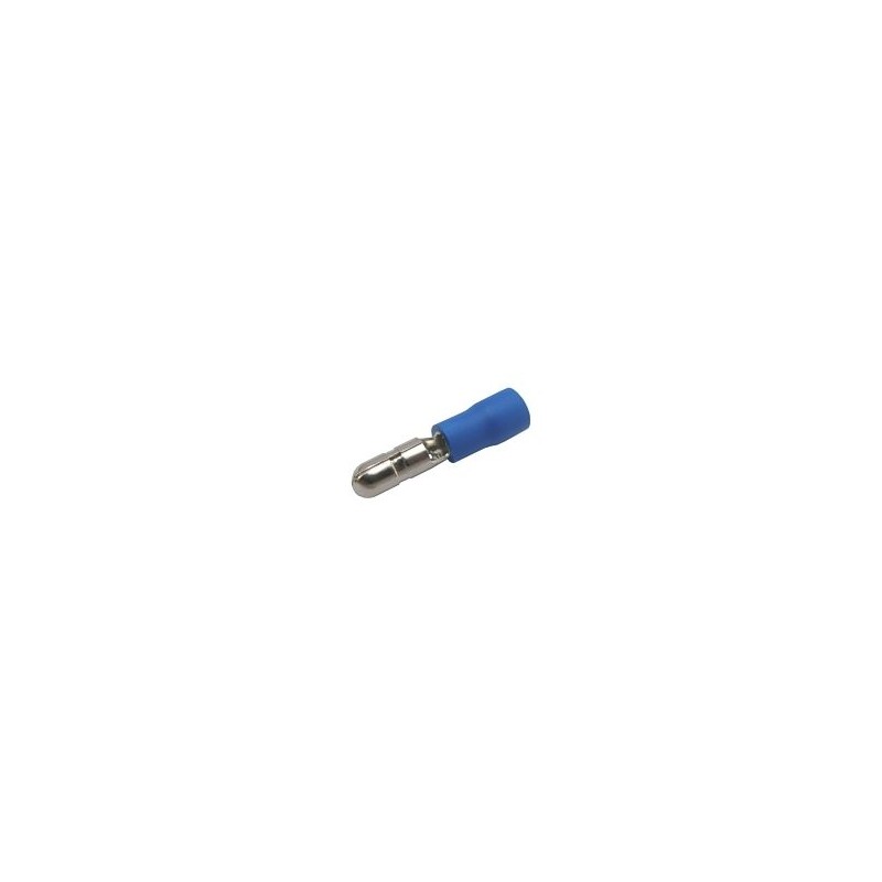 Konektor kruhový 4mm, vodič 1.5-2.5mm modrý