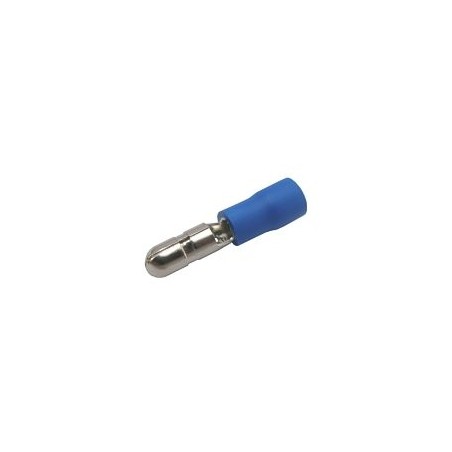 Konektor kruhový 4mm, vodič 1.5-2.5mm modrý