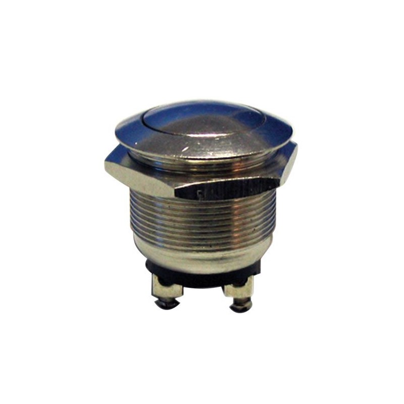 Prepínač tlačidlo okrúhle OFF-(ON) kov-typ1 (12V)