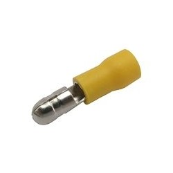 Konektor kruhový 5mm, vodič 4.0-6.0mm žltý