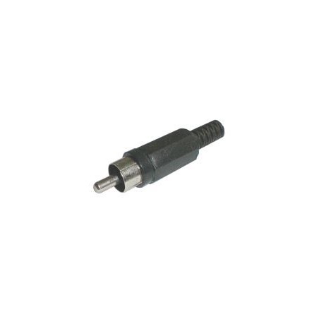 Konektor CINCH kabel plast čierny