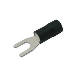 Vidlička 4.3mm, vodič 2.5-4.0mm čierna