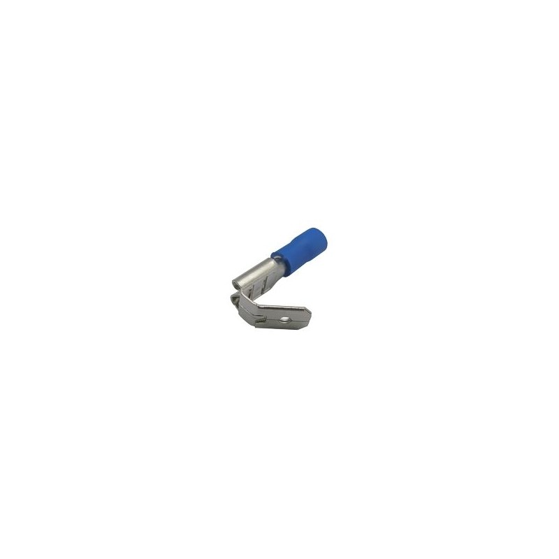 Zdierka faston rozvaděč 6.3mm, vodič 1.5-2.5mm modrý