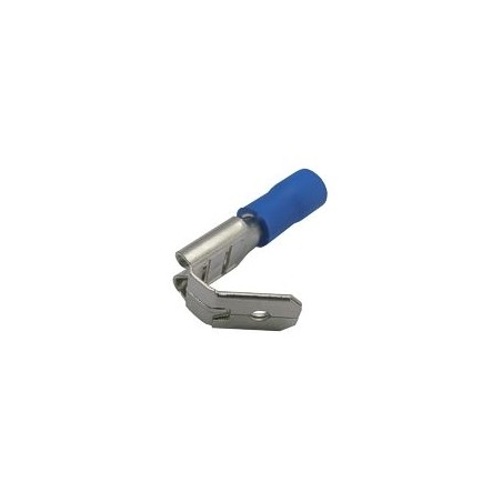 Zdierka faston rozvaděč 6.3mm, vodič 1.5-2.5mm modrý