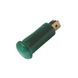 Kontrolka guľatá 12V DC zelená TIPA