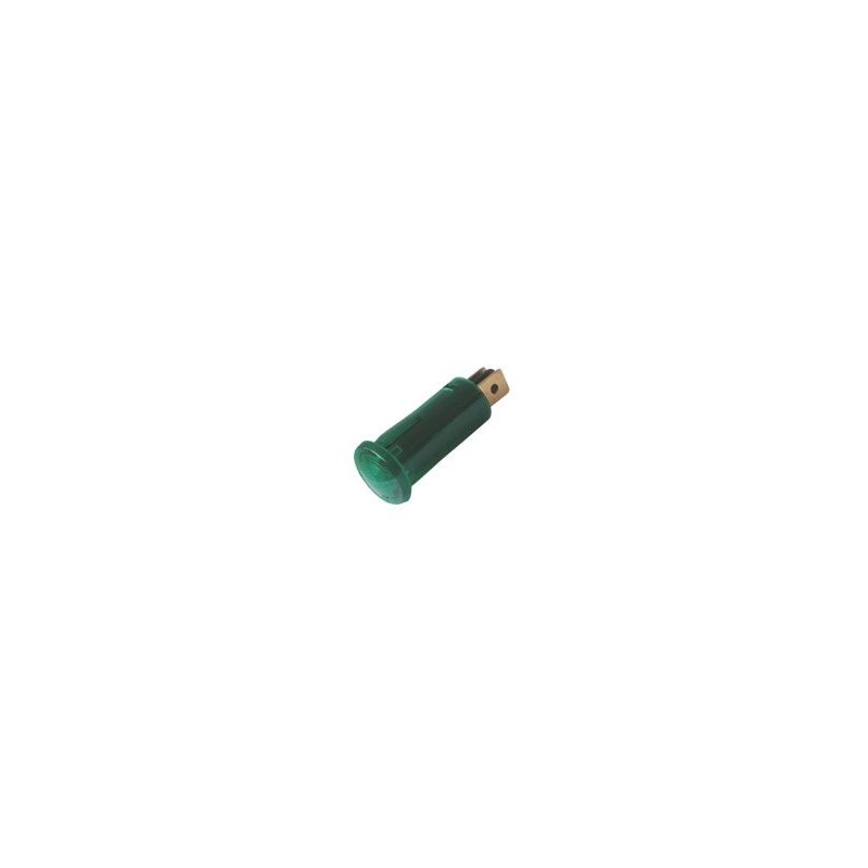 Kontrolka guľatá 12V DC zelená TIPA