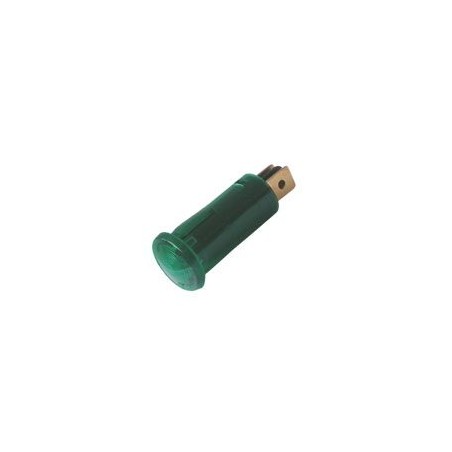 Kontrolka guľatá 12V DC zelená TIPA