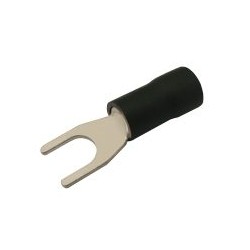 Vidlička 5.3mm, vodič 2.5-4.0mm čierna