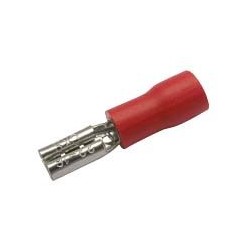 Zdierka faston 2.8mm ,vodič 0.5-1.5mm červená