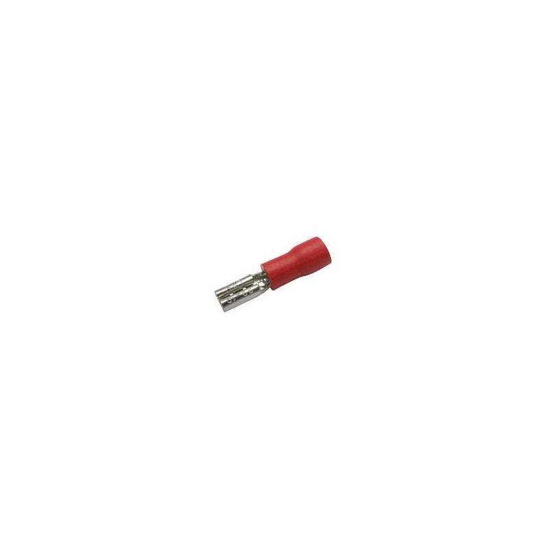 Zdierka faston 2.8mm ,vodič 0.5-1.5mm červená