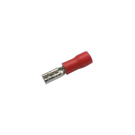 Zdierka faston 2.8mm ,vodič 0.5-1.5mm červená