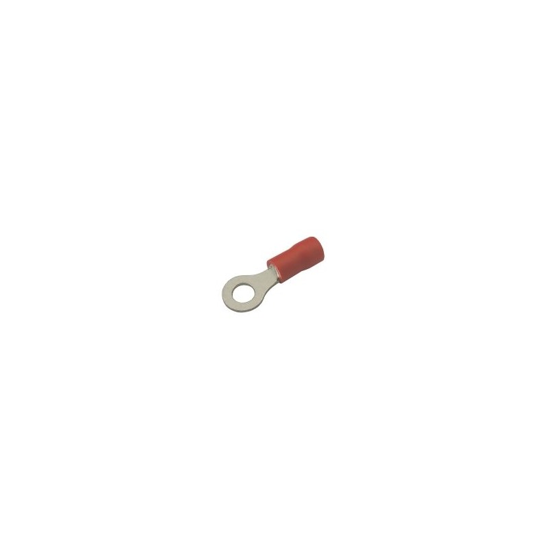 Očko 4.3mm, vodič 0.5-1.5mm červené