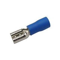 Zdierka faston 4.8mm, vodič 1.5-2.5mm modrá