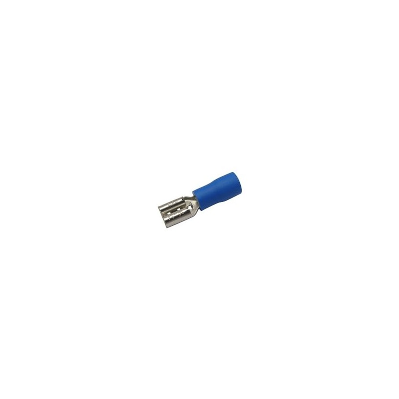 Zdierka faston 4.8mm, vodič 1.5-2.5mm modrá